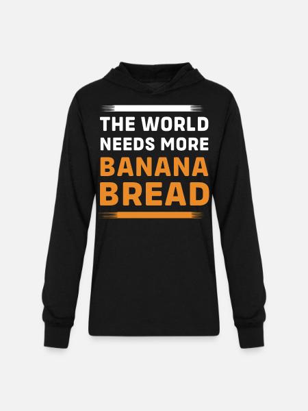 Bread Baker Banana Bread - Unisex Long Sleeve Hoodie Shirt - black