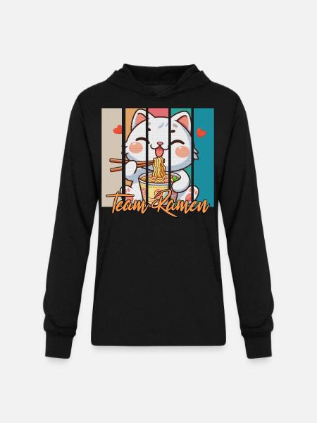 team ramen - Unisex Long Sleeve Hoodie Shirt - black