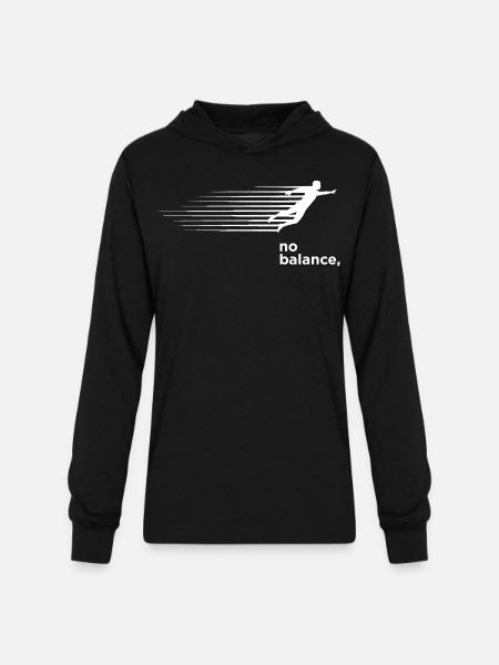 Velocity Run Beyond Balance - Unisex Long Sleeve Hoodie Shirt - black