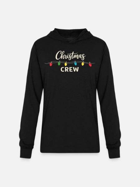 Christmas Crew - Unisex Long Sleeve Hoodie Shirt - black