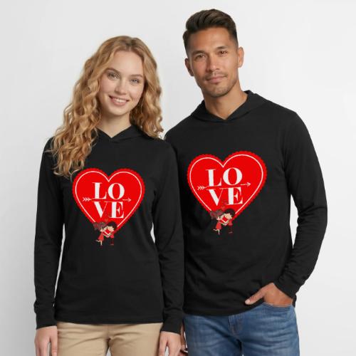 Love Valentine's Day, Designs February 14, Harmony - Unisex Long Sleeve Hoodie Shirt