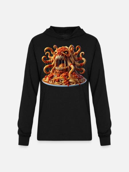 Spaghetti Bolognese Beast Unleashed - Unisex Long Sleeve Hoodie Shirt - black