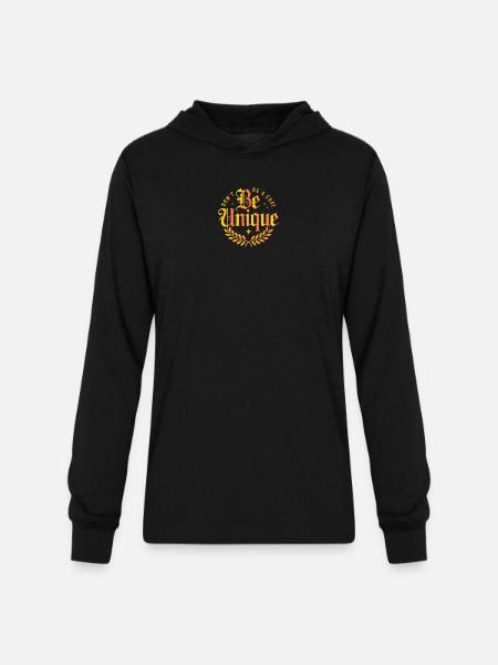 Be Unique  - Unisex Long Sleeve Hoodie Shirt - black