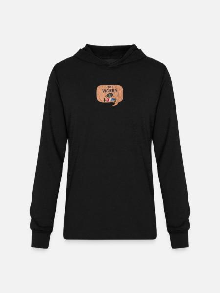 Happy thoughts - Unisex Long Sleeve Hoodie Shirt - black