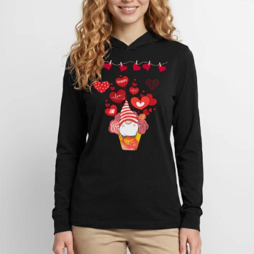 Design wrapped in love hearts, vibrating in love. - Unisex Long Sleeve Hoodie Shirt