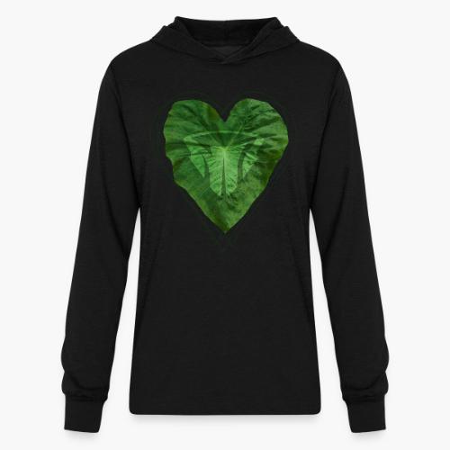 Taro Heart Leaf - Unisex Long Sleeve Hoodie Shirt