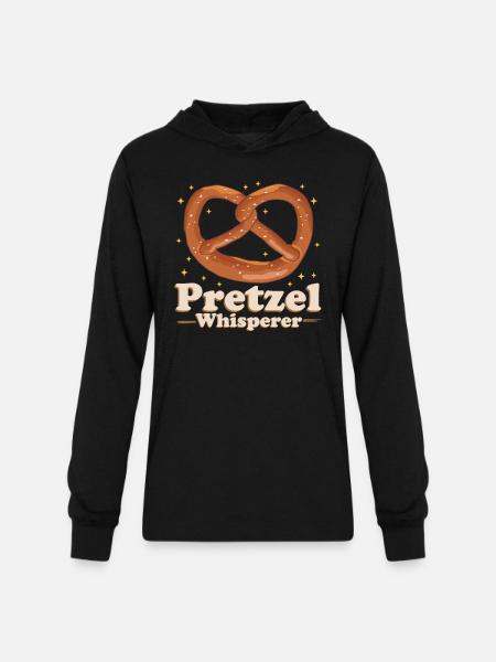 Pretzel Whisperer Pretzels - Unisex Long Sleeve Hoodie Shirt - black