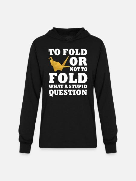 Origami Gift - Unisex Long Sleeve Hoodie Shirt - black