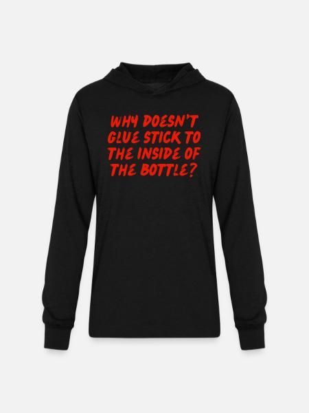 Glue - Unisex Long Sleeve Hoodie Shirt - black