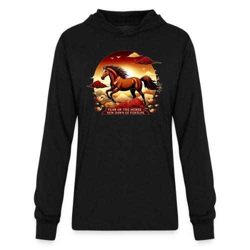 Year of the Horse Sunrise T Shirt, Lunar New Year - Unisex Long Sleeve Hoodie Shirt