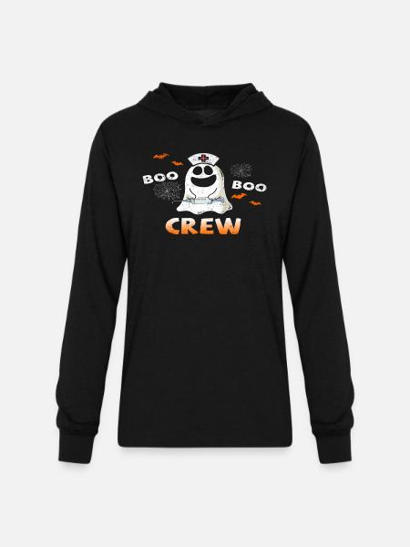 Boo Boo Crew Halloween - Unisex Long Sleeve Hoodie Shirt - black