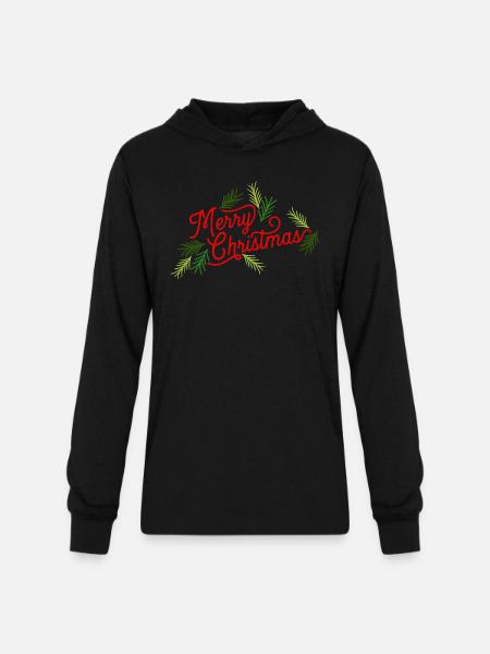 Pine Needles - Unisex Long Sleeve Hoodie Shirt - black