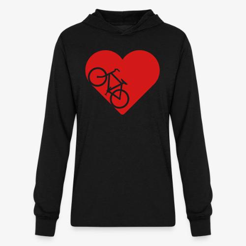 Bike in heart - Unisex Long Sleeve Hoodie Shirt