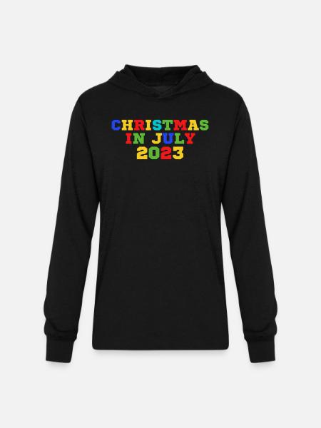 Christmas In July - Unisex Long Sleeve Hoodie Shirt - black