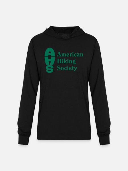 AHS logo green - Unisex Long Sleeve Hoodie Shirt - black