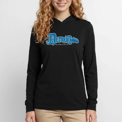 WTTD GUITAR BLUE SILVER REG FONT - Unisex Long Sleeve Hoodie Shirt