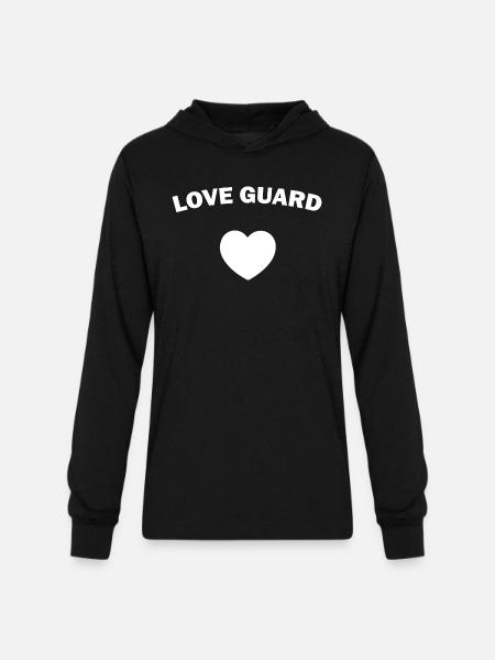 Love Guard - Unisex Long Sleeve Hoodie Shirt - black