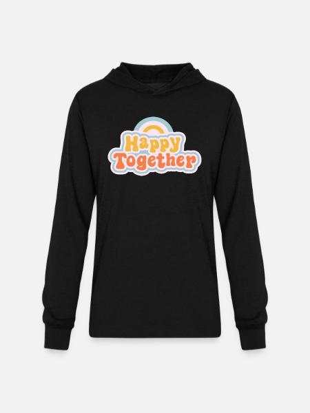 Happy together - Unisex Long Sleeve Hoodie Shirt - black