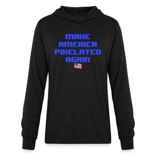 Pixelated America - Unisex Long Sleeve Hoodie Shirt