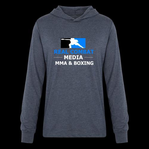 RCM MMA & BOXING Light Blue White Text - Unisex Long Sleeve Hoodie Shirt