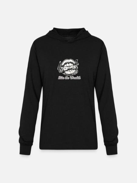 The wealth - Unisex Long Sleeve Hoodie Shirt - black