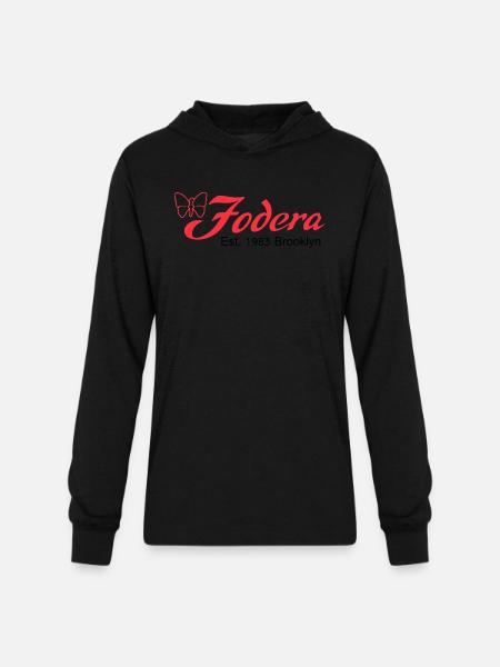 fodera_bass_guitar_logo_black - Unisex Long Sleeve Hoodie Shirt - black
