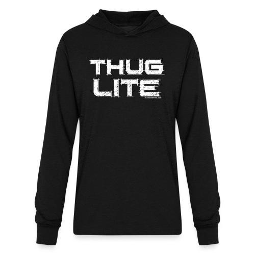 Thug Lite WHT.png - Unisex Long Sleeve Hoodie Shirt