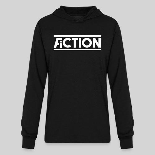 Action Fiction Logo (White) - Unisex Long Sleeve Hoodie Shirt