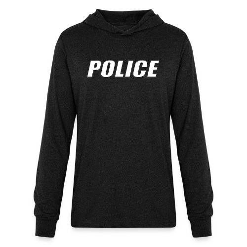 Police White - Unisex Long Sleeve Hoodie Shirt