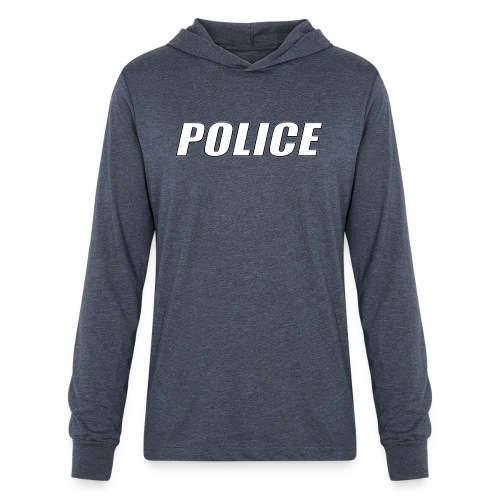 Police White - Unisex Long Sleeve Hoodie Shirt