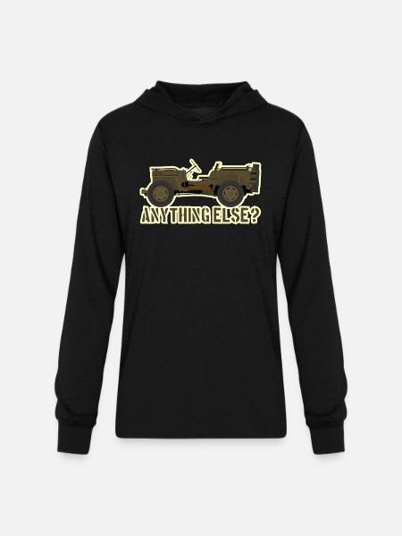 Anything else? - Unisex Long Sleeve Hoodie Shirt - black