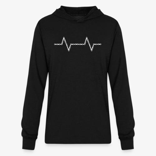 Bike Chain Heartbeat - Unisex Long Sleeve Hoodie Shirt