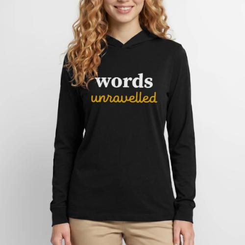 Words Unravelled Logo - Unisex Long Sleeve Hoodie Shirt