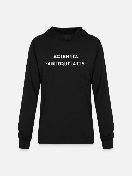 Funny Archaeology Latin Archaeology - Unisex Long Sleeve Hoodie Shirt - black