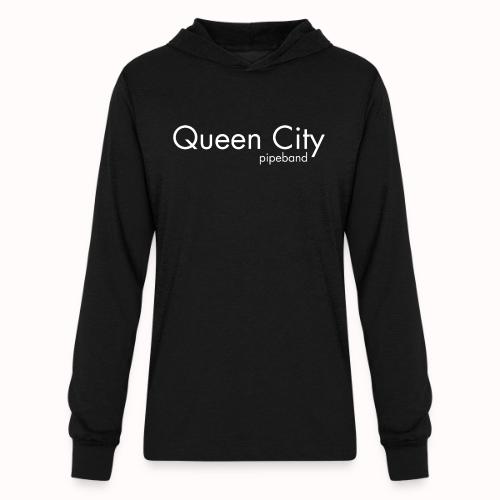 Queen City white - Unisex Long Sleeve Hoodie Shirt