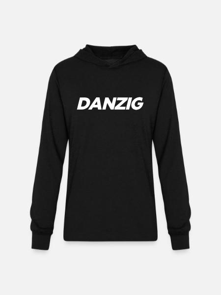 1 - Unisex Long Sleeve Hoodie Shirt - black
