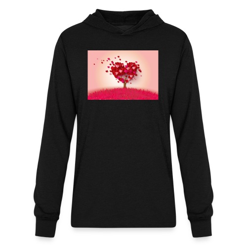 Heart Love Tree - Unisex Long Sleeve Hoodie Shirt