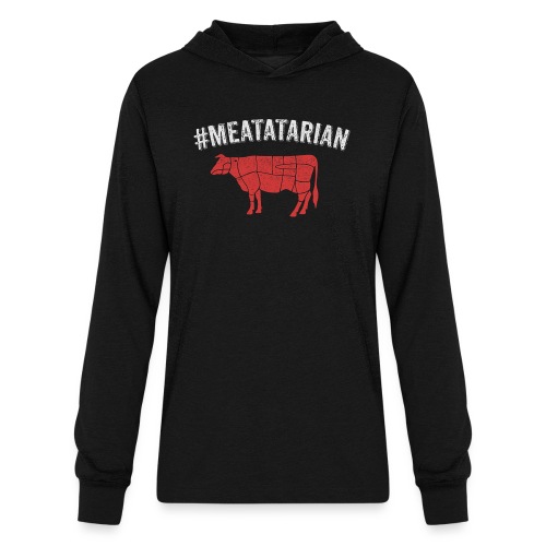 Meatatarian Print - Unisex Long Sleeve Hoodie Shirt