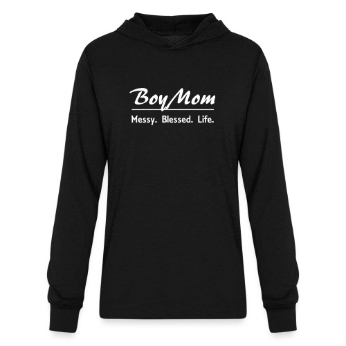 Boy mom White - Unisex Long Sleeve Hoodie Shirt