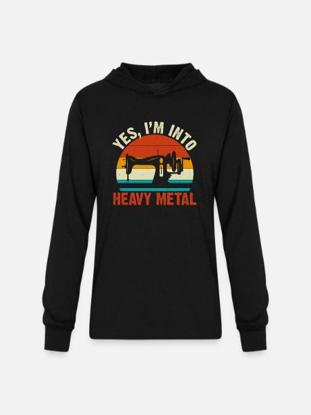 Quilting Retro Sewing Seamstress - Unisex Long Sleeve Hoodie Shirt - black