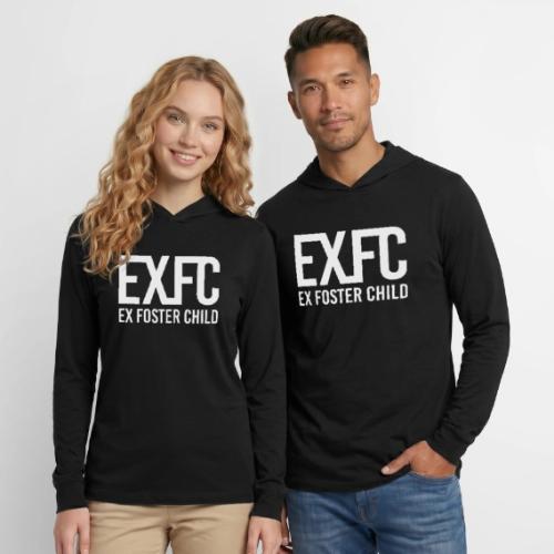 White EXFC logo png - Unisex Long Sleeve Hoodie Shirt
