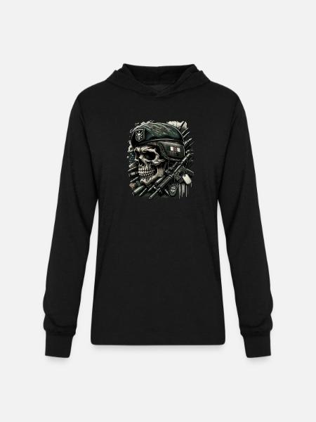 Guardian of Freedom - Unisex Long Sleeve Hoodie Shirt - black