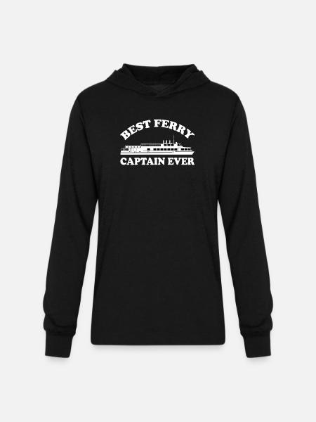 Best Ferry Captain Ever - Unisex Long Sleeve Hoodie Shirt - black