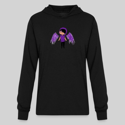 Purple Angel - Unisex Long Sleeve Hoodie Shirt