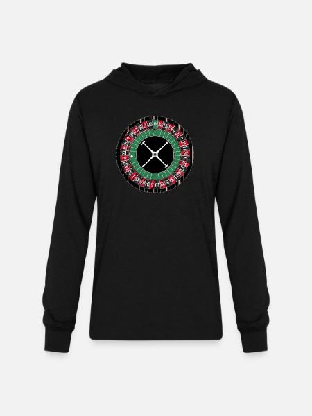Roulette Wheel - Unisex Long Sleeve Hoodie Shirt - black