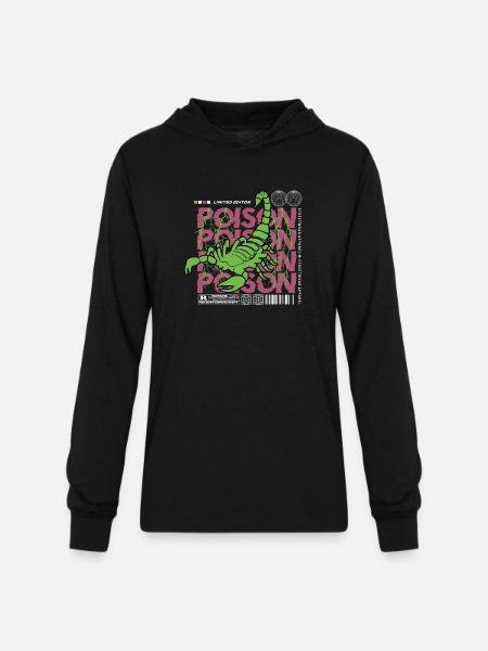 Poison - Unisex Long Sleeve Hoodie Shirt - black