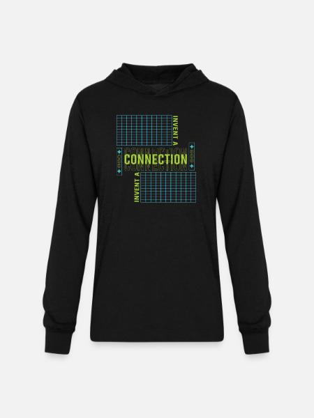 Connection - Unisex Long Sleeve Hoodie Shirt - black
