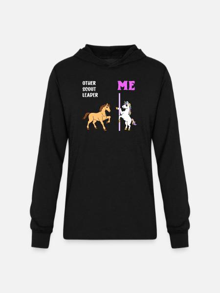 Scout Leader - Unisex Long Sleeve Hoodie Shirt - black