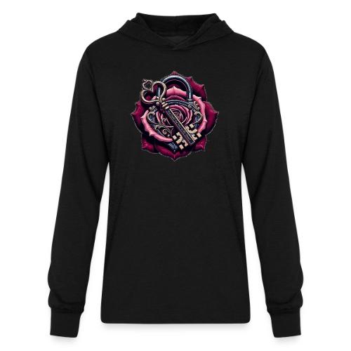 You Hold the Key to My Heart Rose Lock T-Shirt - Unisex Long Sleeve Hoodie Shirt