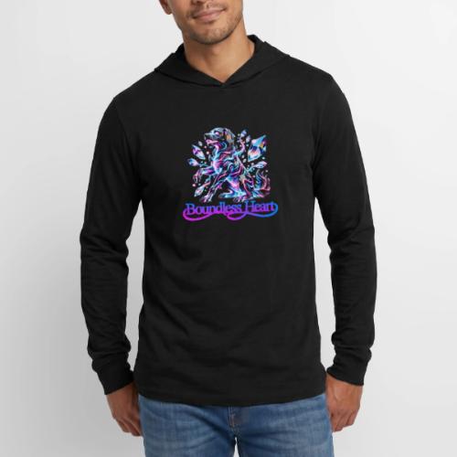 Boundless Heart Neon Galaxy Dog Shirt - Unisex Long Sleeve Hoodie Shirt